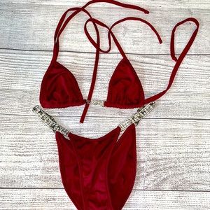 Rhinestone Show Bikini